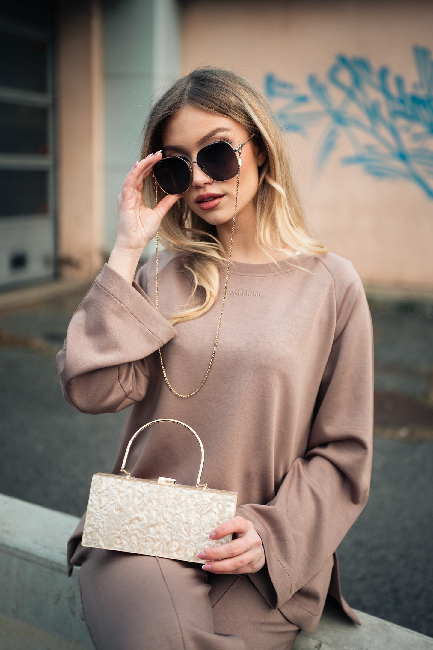 Mocha Cozy Vibe szett (nadrág + felső)
