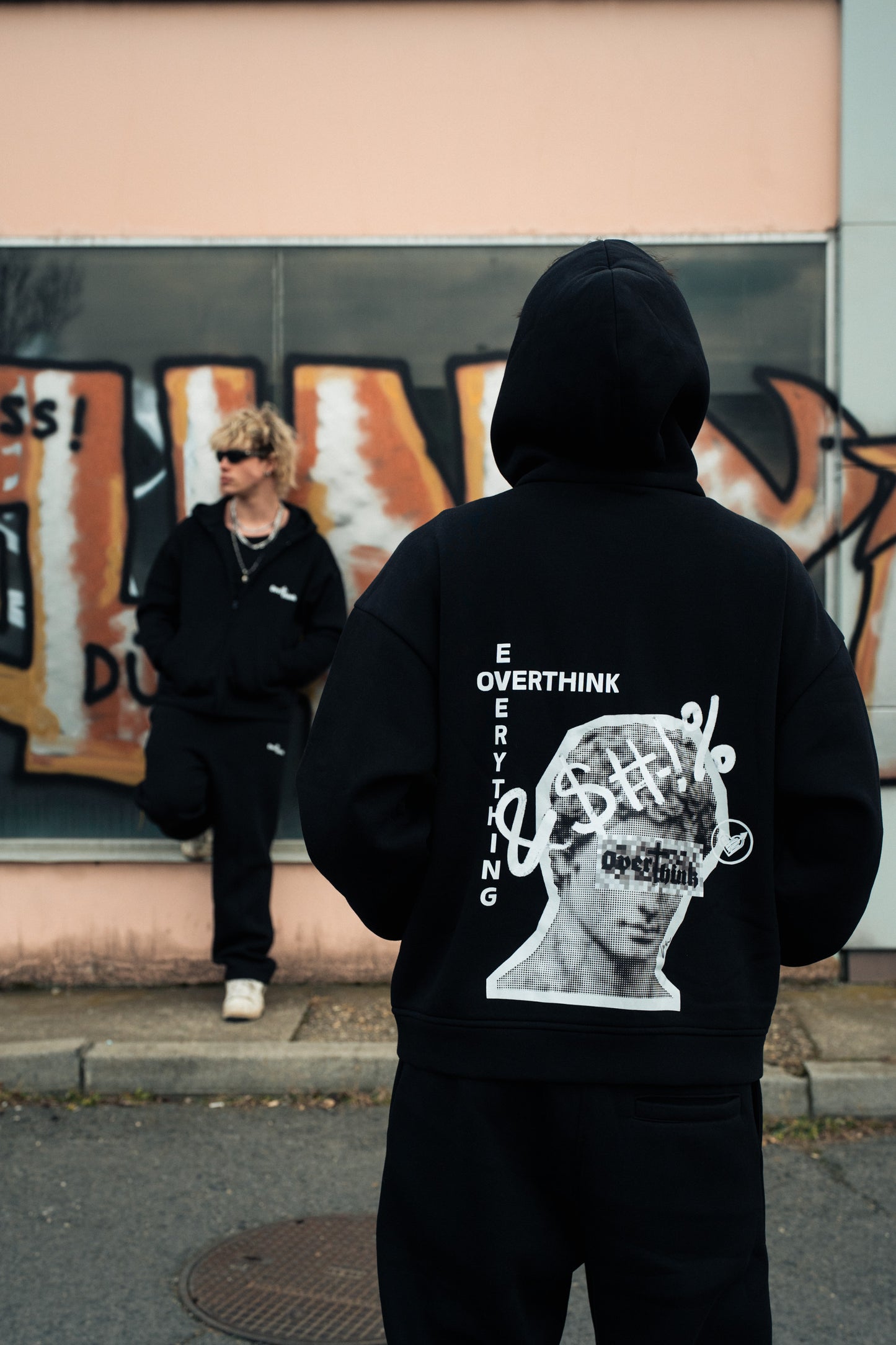 Black Zip Tracksuit szett (nadrág + felső)