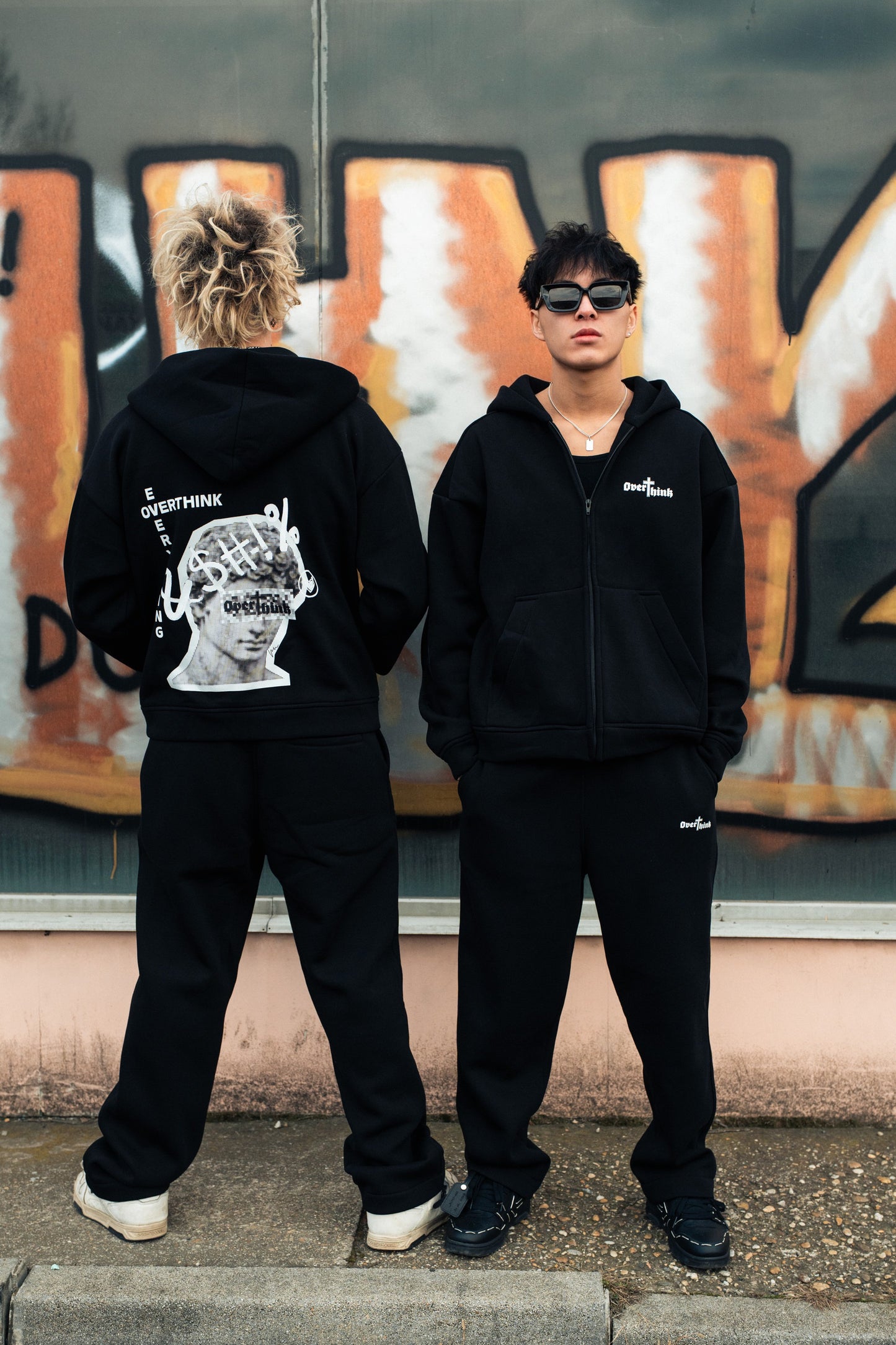 Black Zip Tracksuit szett (nadrág + felső)