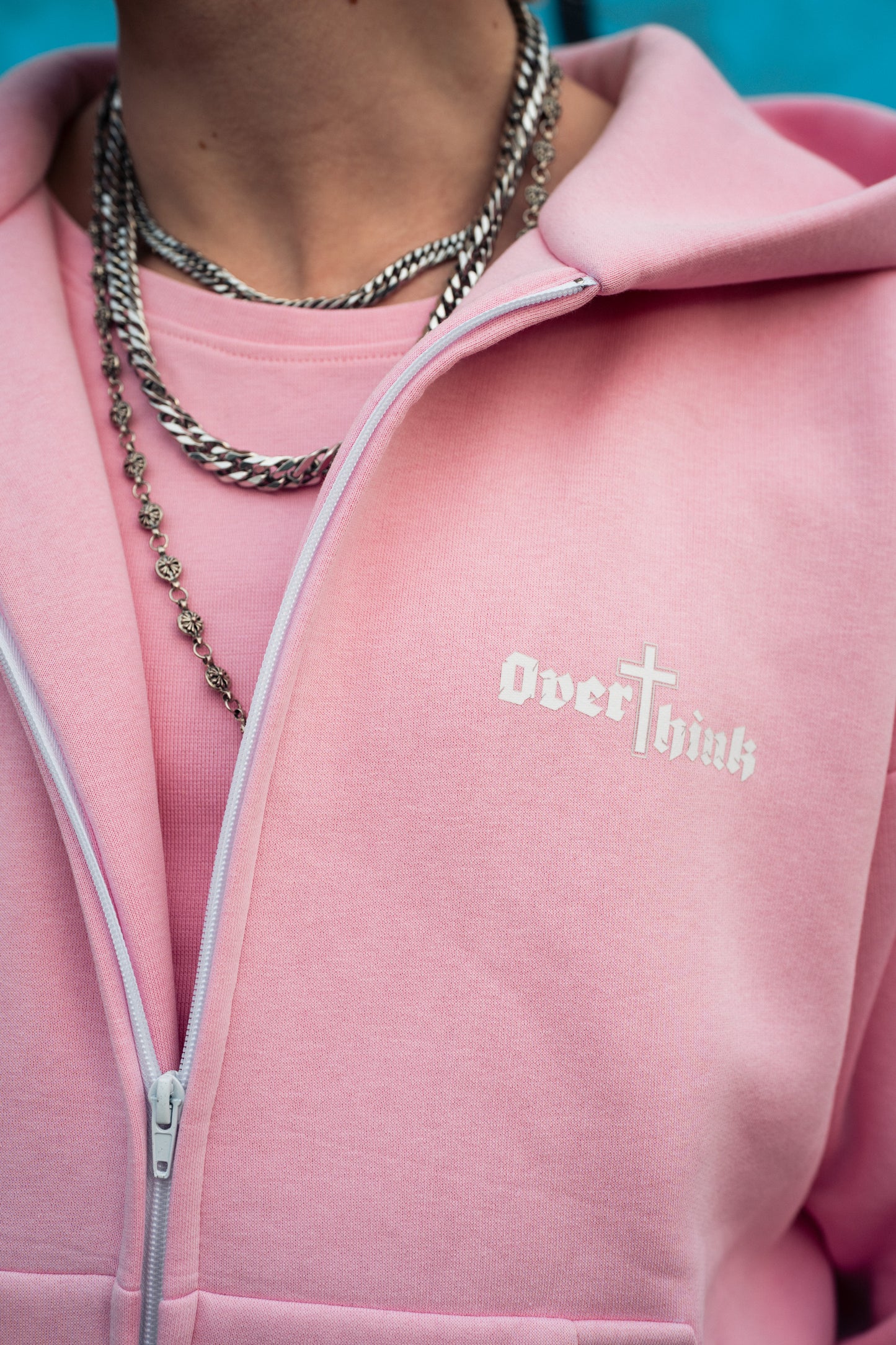 Bby Pink Zip Tracksuit szett (nadrág + felső)